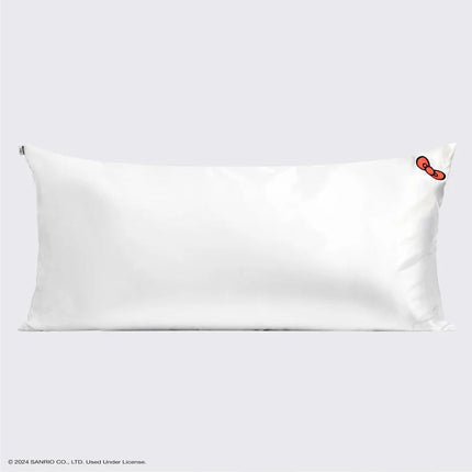kitsch x Hello Kitty Satin Pillowcase in Ivory Kitty Bow - King