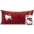 kitsch x Hello Kitty Satin Pillowcase in Kitty Bathes in a Sea of Bows - King
