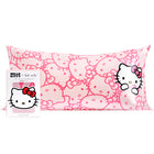 kitsch x Hello Kitty Satin Pillowcase in Pink Hello Kitty Faces - King