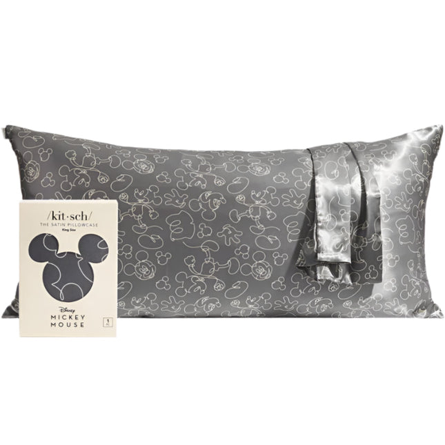 kitsch x Mickey and Minnie Satin Pillowcase in Mickey Magic - King