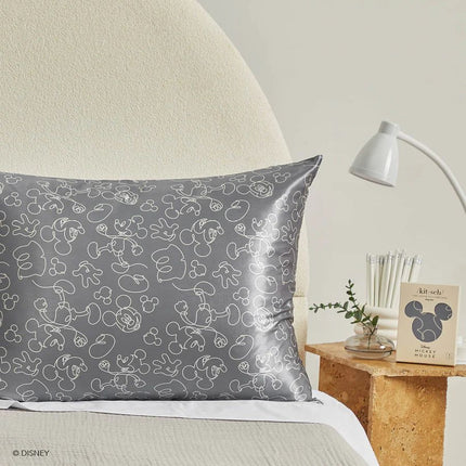 kitsch x Mickey and Minnie Satin Pillowcase in Mickey Magic - King