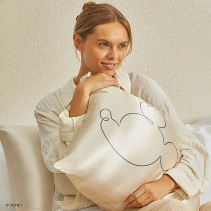 kitsch x Mickey and Minnie Satin Pillowcase in Mr. Mouse - King