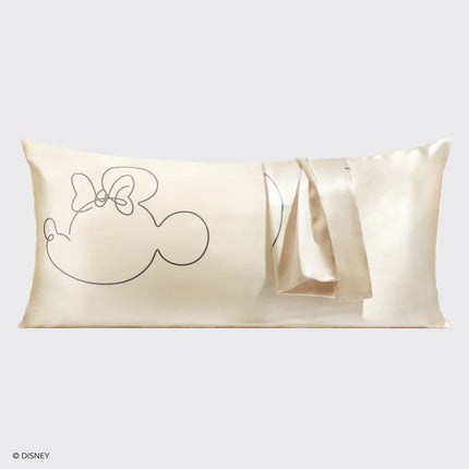 kitsch x Mickey and Minnie Satin Pillowcase in Mrs. Mouse - King