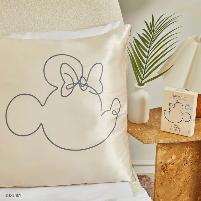 kitsch x Mickey and Minnie Satin Pillowcase in Mrs. Mouse - King