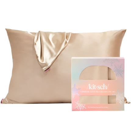 kitsch Limited Edition Champagne Satin Pillowcases 2pc Set - Standard