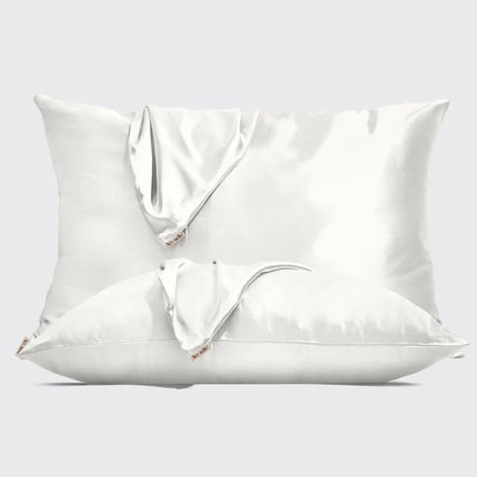 kitsch Limited Edition Ivory Satin Pillowcases 2pc Set - Standard