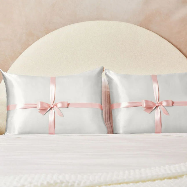 kitsch Limited Edition Ivory Satin Pillowcases 2pc Set - Standard