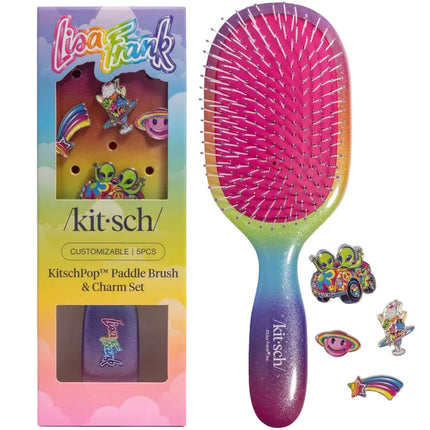 kitsch Lisa Frank® x KitschPop™ Paddle Brush 5pc Set - Fantastic World™ of Lisa Frank