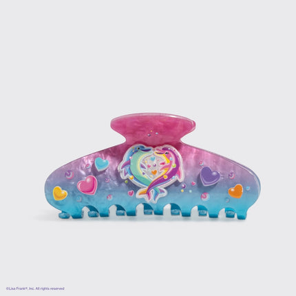 kitsch Lisa Frank x Kitsch Glitter Claw Clip in Dancing Dolphins™