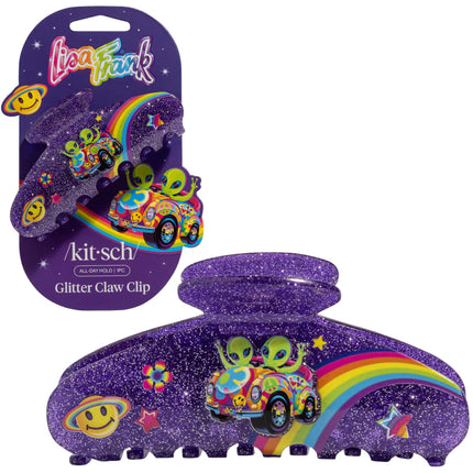 kitsch Lisa Frank x Kitsch Glitter Claw Clip in Zoomer™ & Zorbit™