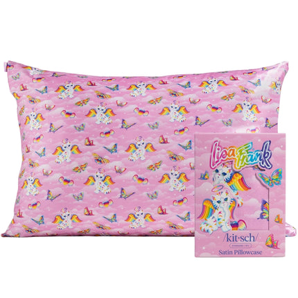 kitsch Lisa Frank x Kitsch Satin Pillowcase in Angel Kitty™