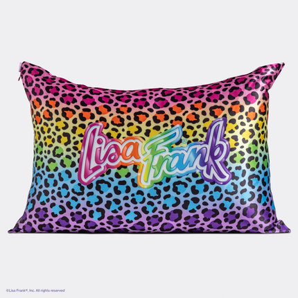kitsch Lisa Frank x Kitsch Satin Pillowcase in Rainbow Leopard