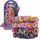 kitsch Lisa Frank® x Kitsch Ruched Satin Scrunchies in Fantastic World™ of Lisa Frank