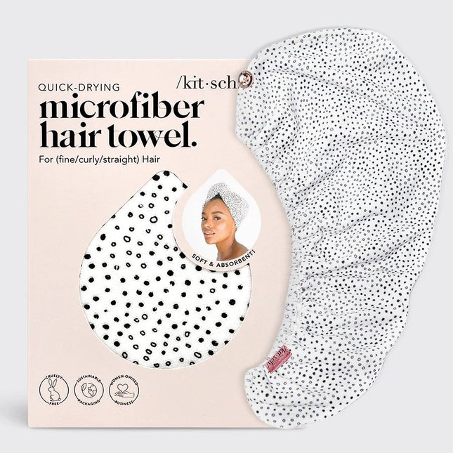 kitsch Microfiber Hair Towel Micro Dot