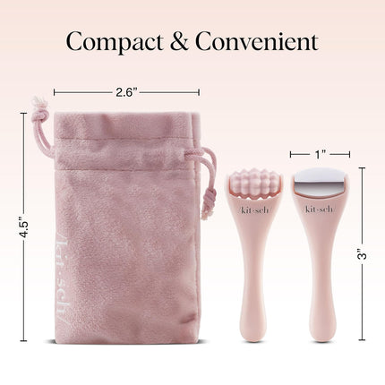 kitsch Mini Spa Rollers 2pc Set