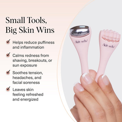 kitsch Mini Spa Rollers 2pc Set
