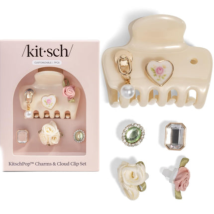 kitsch KitschPop™️ Cloud Clip & Charms in Pearlized Cream