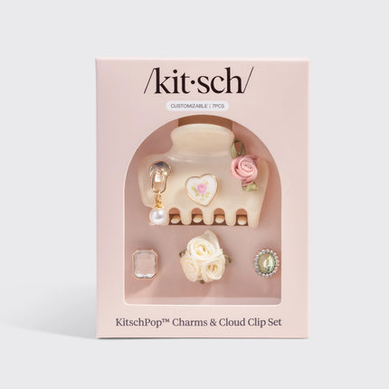 kitsch KitschPop™️ Cloud Clip & Charms in Pearlized Cream