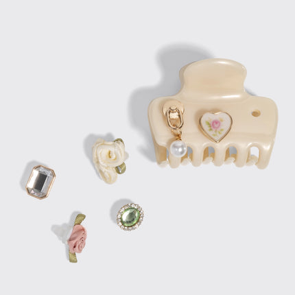 kitsch KitschPop™️ Cloud Clip & Charms in Pearlized Cream