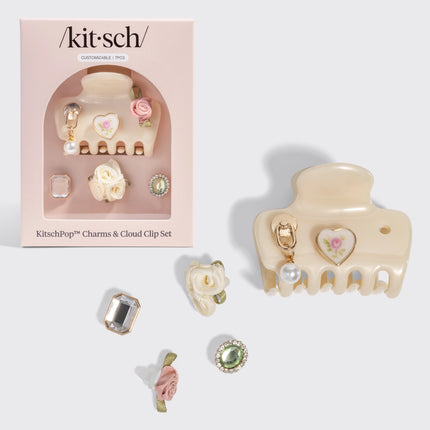kitsch KitschPop™️ Cloud Clip & Charms in Pearlized Cream