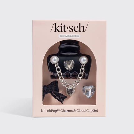 kitsch KitschPop™️ Cloud Clip & Charms in Vintage Black