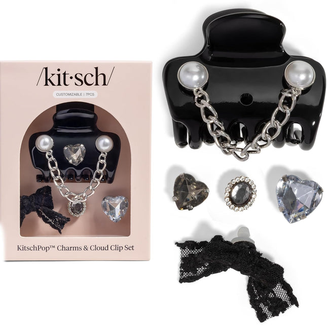kitsch KitschPop™️ Cloud Clip & Charms in Vintage Black