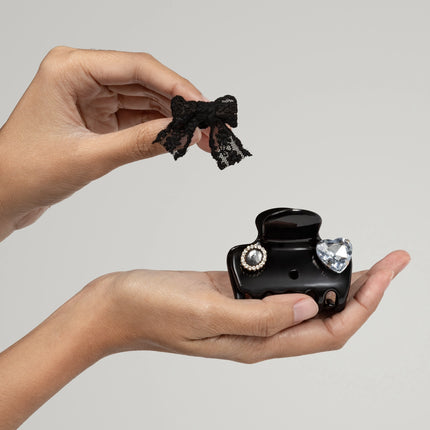 kitsch KitschPop™️ Cloud Clip & Charms in Vintage Black