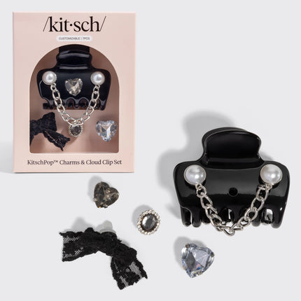 kitsch KitschPop™️ Cloud Clip & Charms in Vintage Black