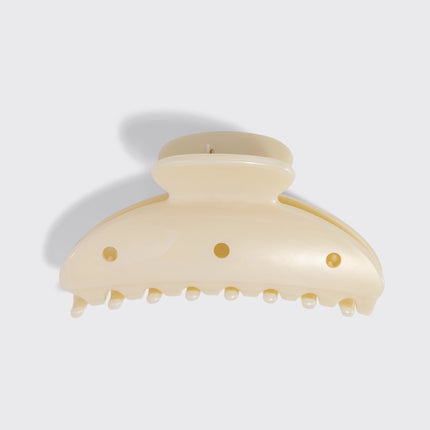 kitsch KitschPop™️ Curved Claw Clip & Charms in Pearlized Cream