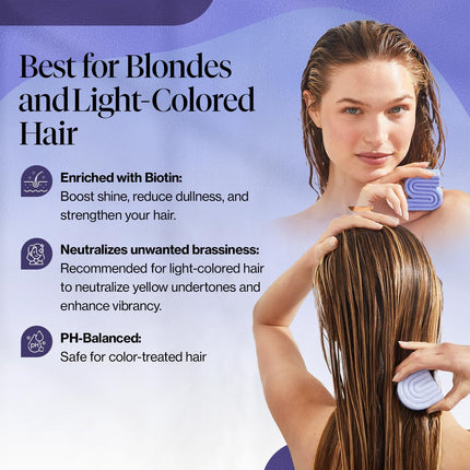 kitsch Purple Toning Shampoo & Conditioner Bar Set For Blondes & Color Treated Hair