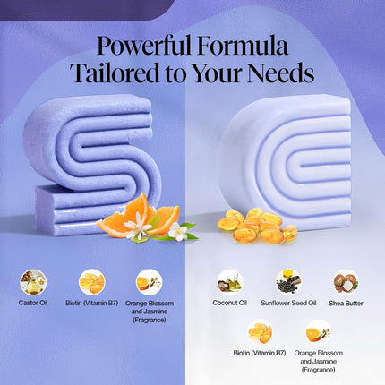 kitsch Purple Toning Shampoo & Conditioner Bar Set For Blondes & Color Treated Hair