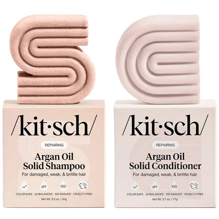kitsch Repairing Argan Oil Shampoo & Conditioner Set