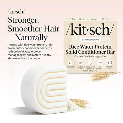 kitsch Rice Water Conditioner Bar for Hair Growth