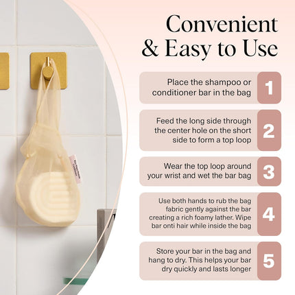 kitsch Rice Water Protein Conditioner Bar Saver Bag