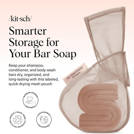 kitsch Rice Water Protein Shampoo Bar Saver Bag