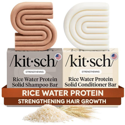 kitsch Rice Water Shampoo & Conditioner Set for Hair Growth