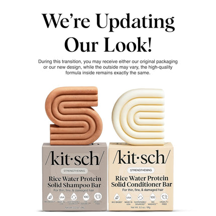 kitsch Rice Water Shampoo & Conditioner Set for Hair Growth