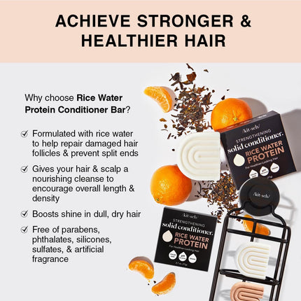 kitsch Rice Water Shampoo & Conditioner Set for Hair Growth