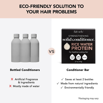 kitsch Rice Water Shampoo & Conditioner Set for Hair Growth