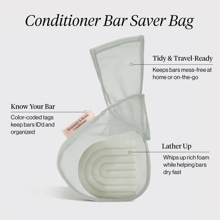 kitsch Rosemary & Biotin Conditioner Bar Saver Bag