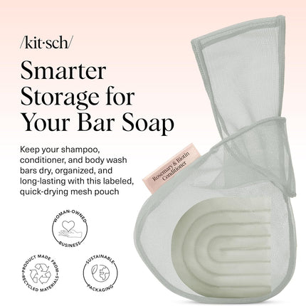 kitsch Rosemary & Biotin Conditioner Bar Saver Bag