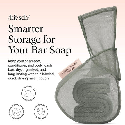 kitsch Rosemary & Biotin Shampoo Bar Saver Bag