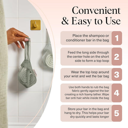 kitsch Rosemary & Biotin Shampoo Bar Saver Bag