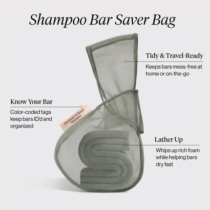 kitsch Rosemary & Biotin Shampoo Bar Saver Bag