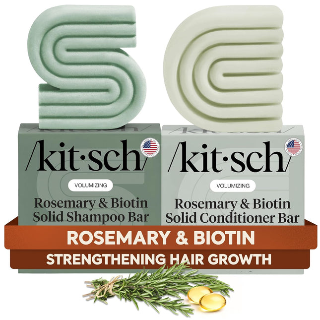 kitsch Rosemary & Biotin Shampoo and Conditioner Set for Hair Growth