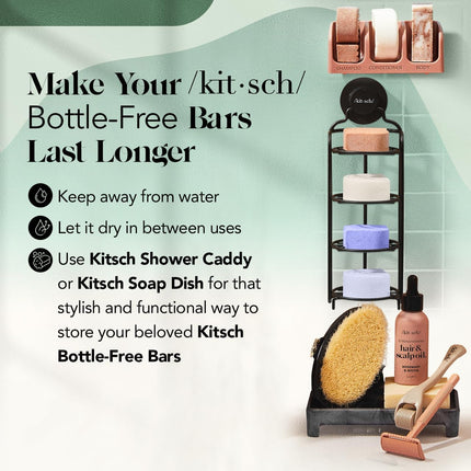 kitsch Rosemary & Biotin Shampoo and Conditioner Set for Hair Growth