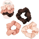 kitsch Rosewood Cloud Scrunchies 3pc Set