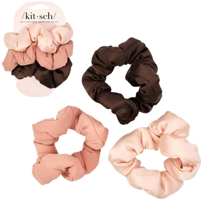 kitsch Rosewood Cloud Scrunchies 3pc Set