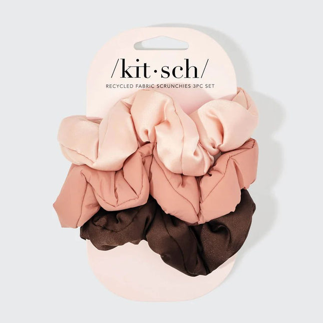 kitsch Rosewood Cloud Scrunchies 3pc Set