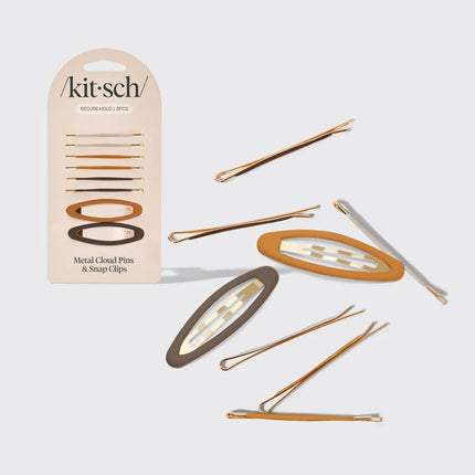 kitsch Sedona Metal Cloud Pins & Snap Clips 8pc Set
